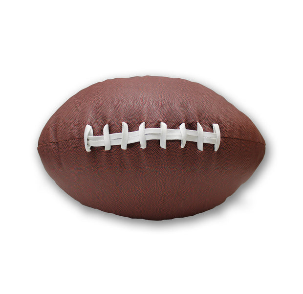 football throw pillow made from ball leather