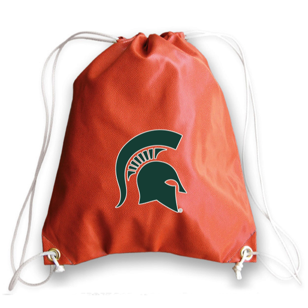 Michigan State Spartans Basketball Drawstring Bag