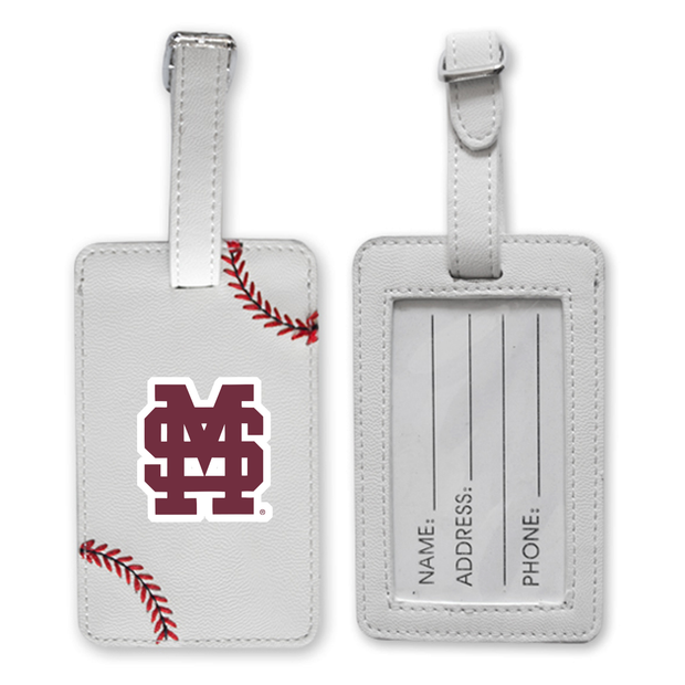 Mississippi State Bulldogs Baseball Luggage Tag
