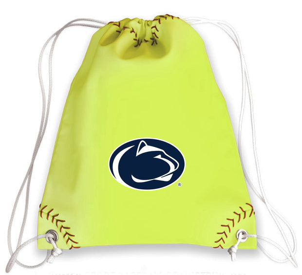 Penn State Nittany Lions Softball Drawstring Bag