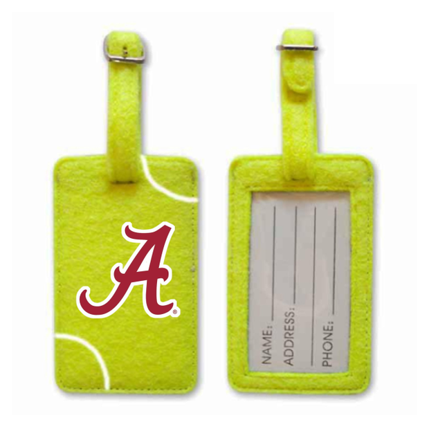 Alabama Crimson Tide Tennis Luggage Tag