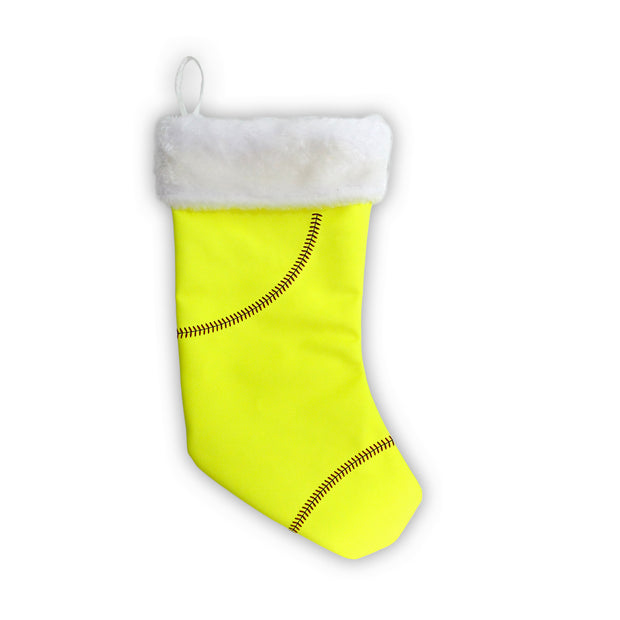 Sports Christmas Stocking made from softball material