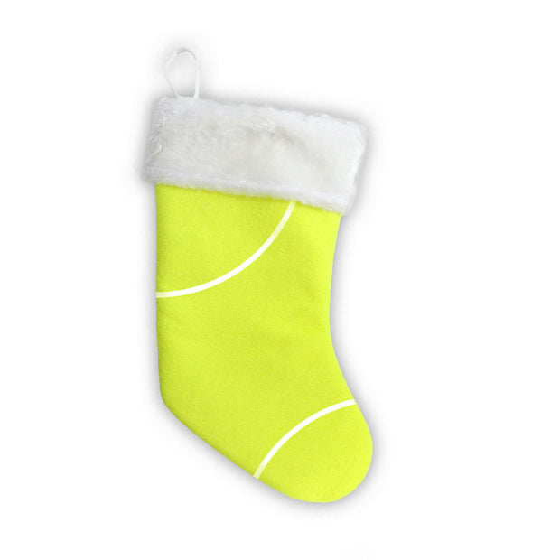 Sports Christmas Stocking made from tennis ball material