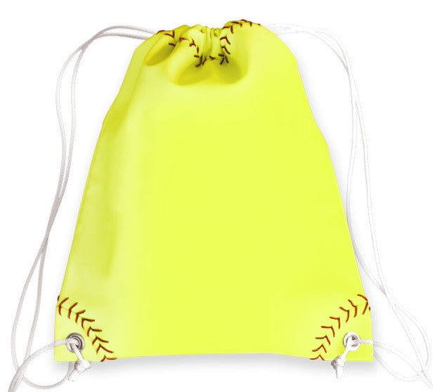 Softball drawstring bag sales
