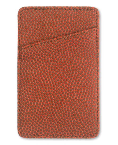 basketball leather money clip card holder
