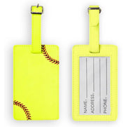 Softball Luggage Tag