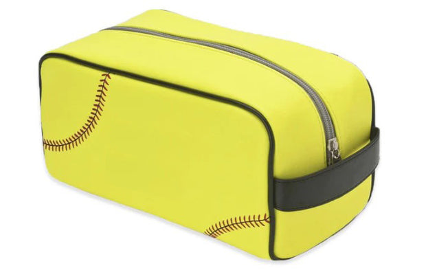 Softball Toiletry and Cosmetics Bag