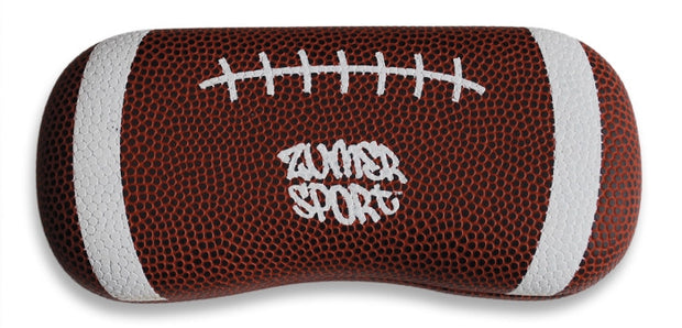 football leather eyeglasses case