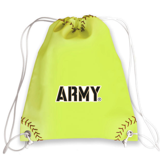 Army Softball Drawstring Bag