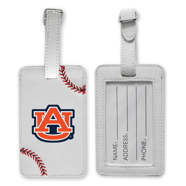 Auburn Tigers Baseball Luggage Tag