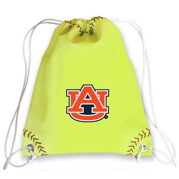 Auburn Tigers Softball Drawstring Bag