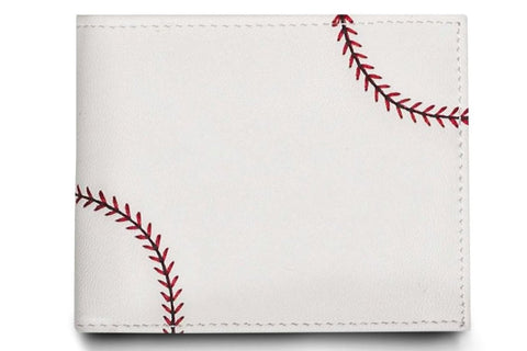 wallet made from baseball material