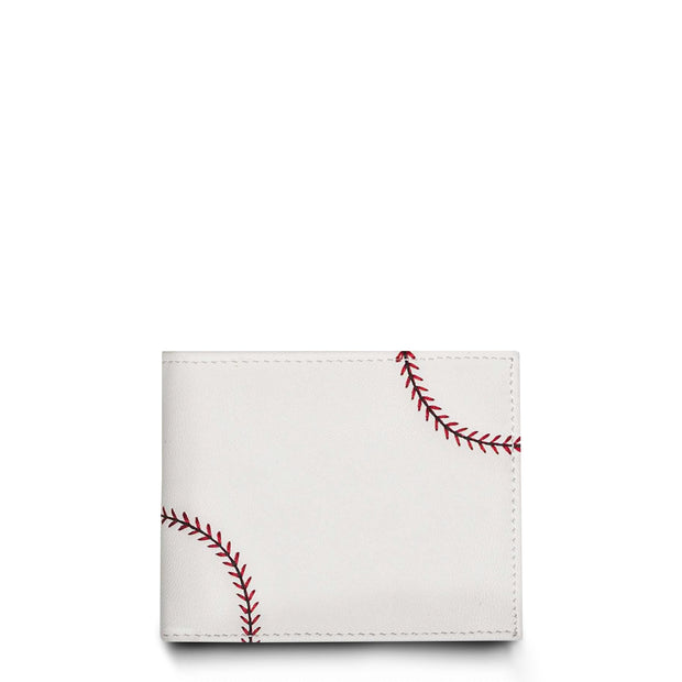 wallet made from baseball material
