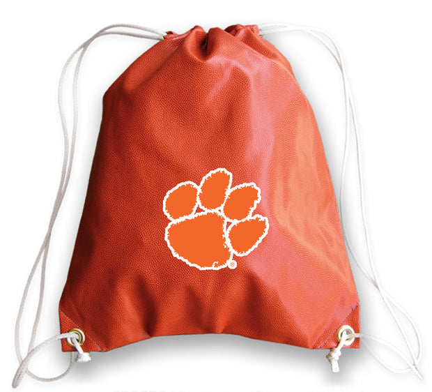 Clemson Tigers Basketball Drawstring Bag