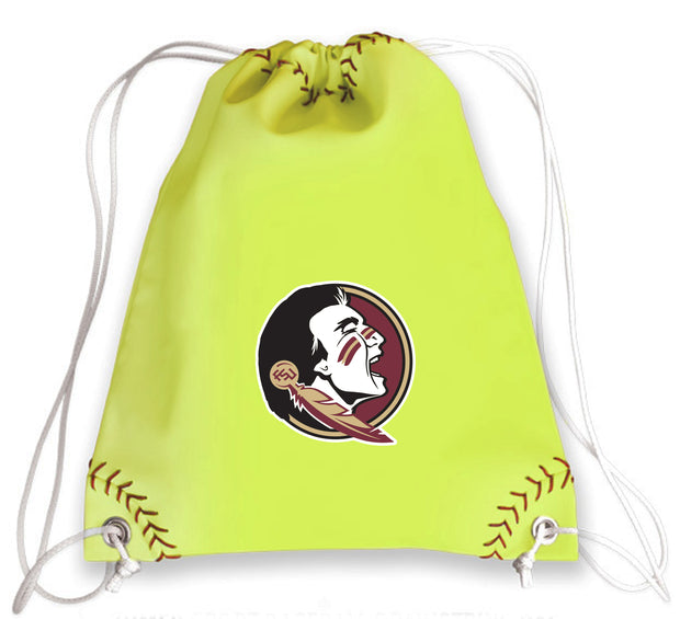 Florida State Seminoles Softball Drawstring Bag