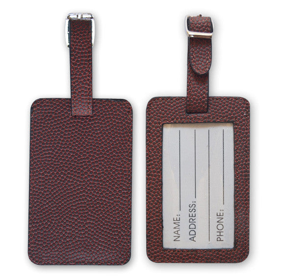 Football Leather Luggage Tags