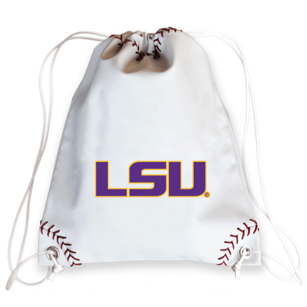 LSU Tigers Baseball Drawstring Bag