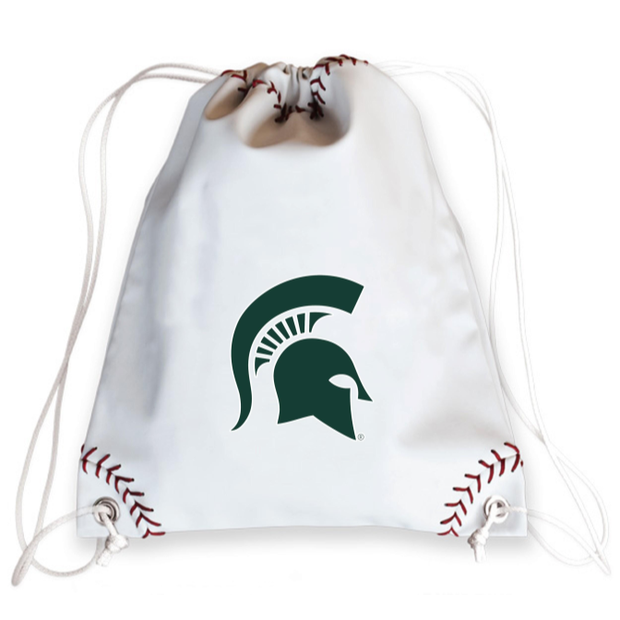 Michigan State Spartans Baseball Drawstring Bag