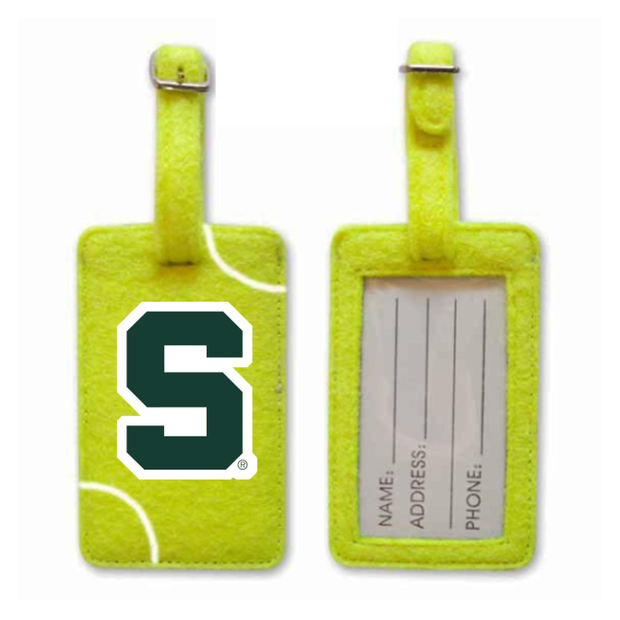 Michigan State Spartans Tennis Luggage Tag
