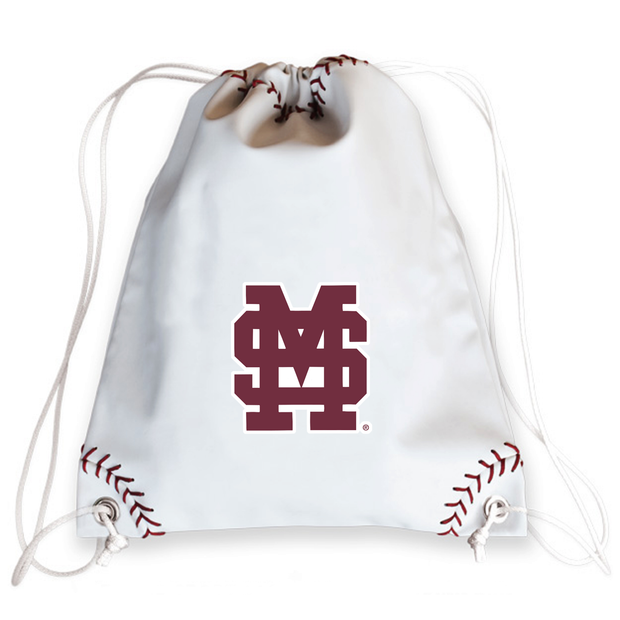 Mississippi State Bulldogs Baseball Drawstring Bag