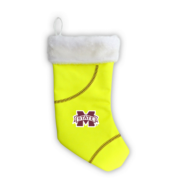 Mississippi State Bulldogs 18" Softball Christmas Stocking