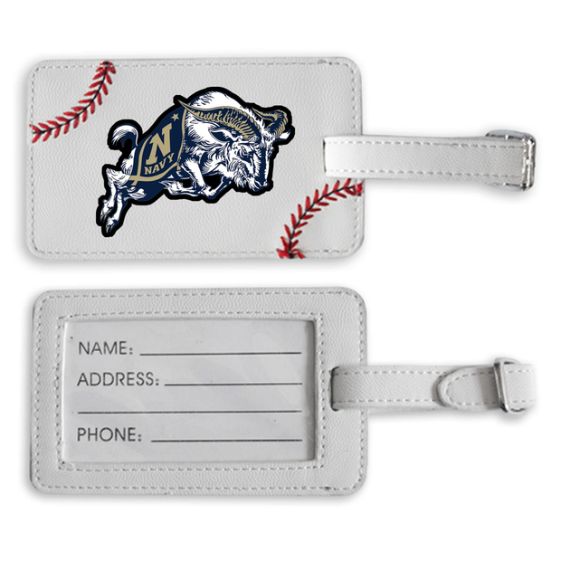 Navy Midshipmen Baseball Luggage Tag