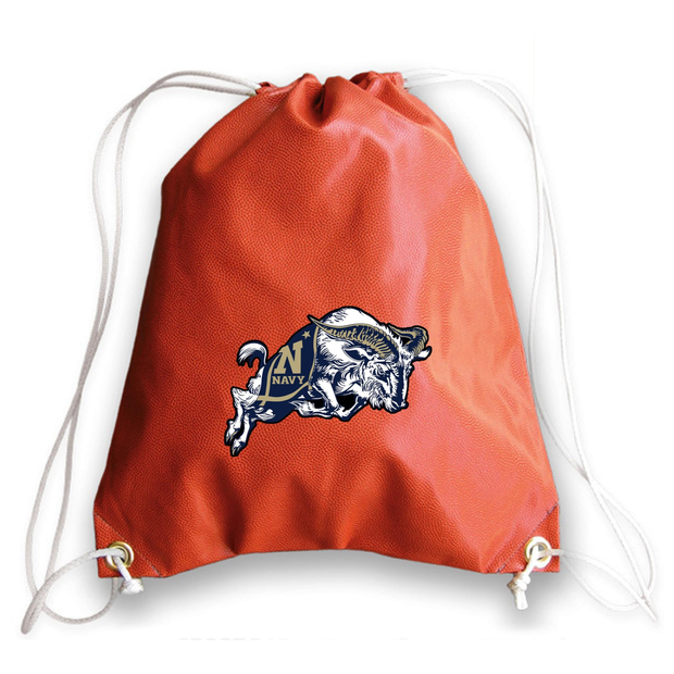 Navy Midshipmen Basketball Drawstring Bag