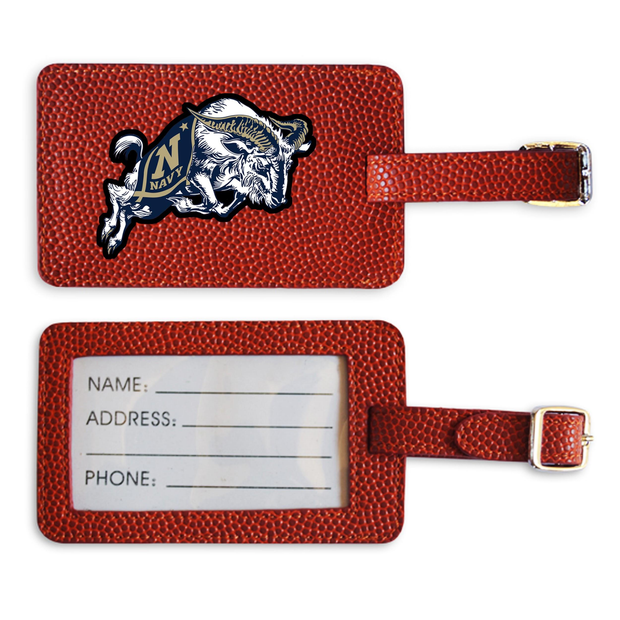 Navy Midshipmen Basketball Luggage Tag