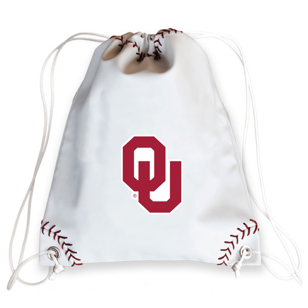 Oklahoma Sooners Baseball Drawstring Bag