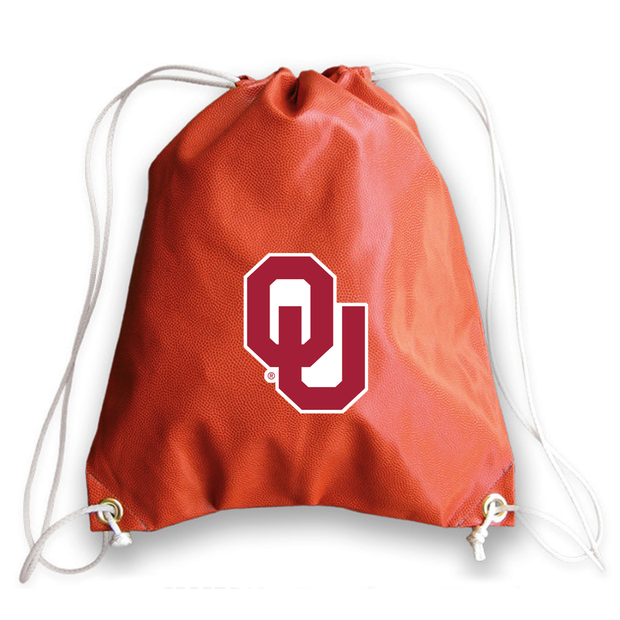Oklahoma Sooners Basketball Drawstring Bag