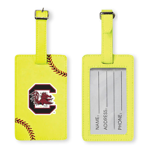 South Carolina Gamecocks Softball Luggage Tag