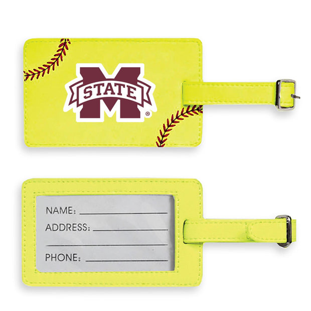 Mississippi State Bulldogs Softball Luggage Tag