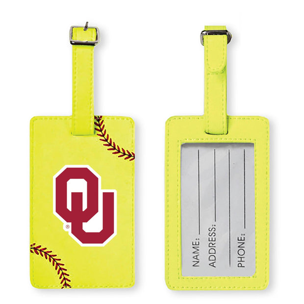 Oklahoma Sooners Softball Luggage Tag