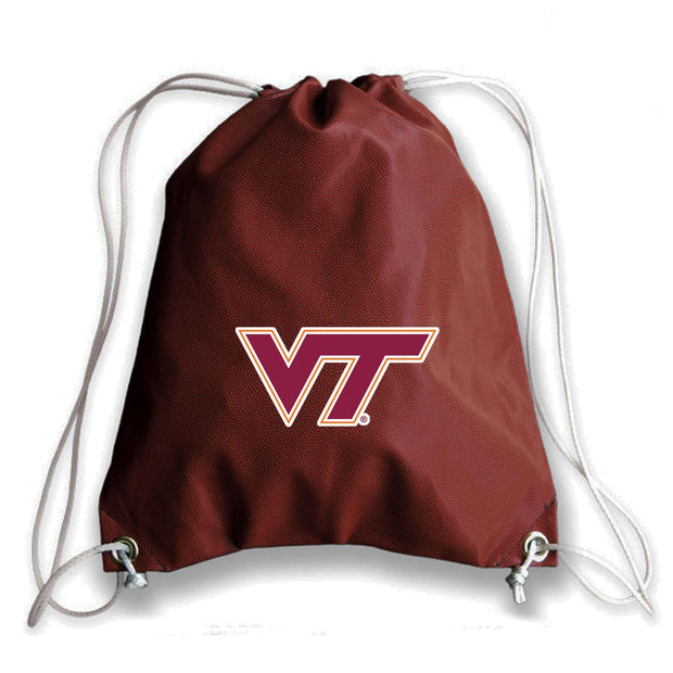 Virginia Tech Hokies Football Drawstring Bag