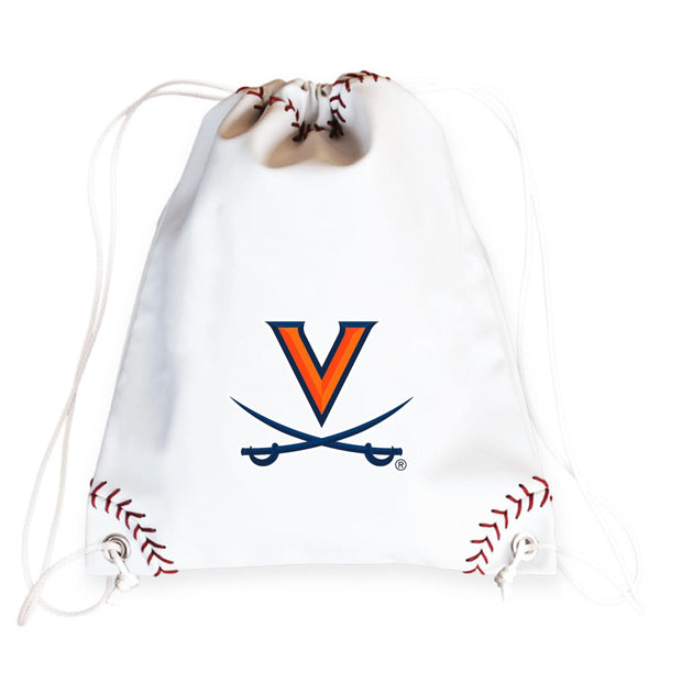 Virginia Cavaliers Baseball Drawstring Bag