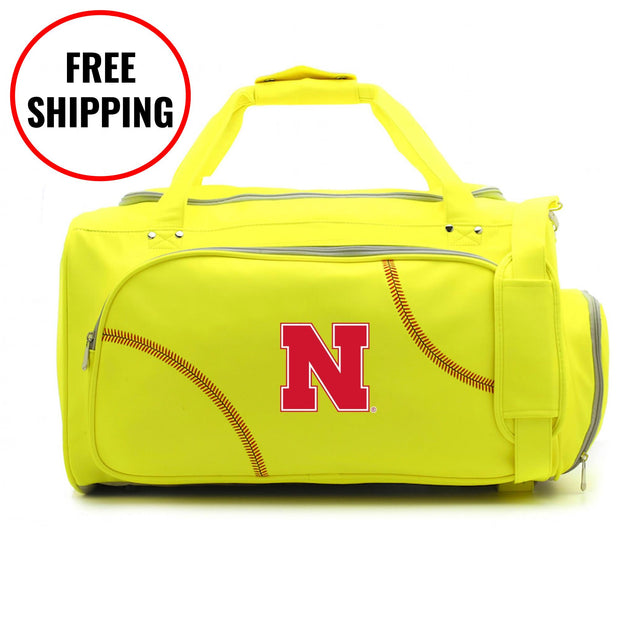 Nebraska Cornhuskers Softball Duffel Bag
