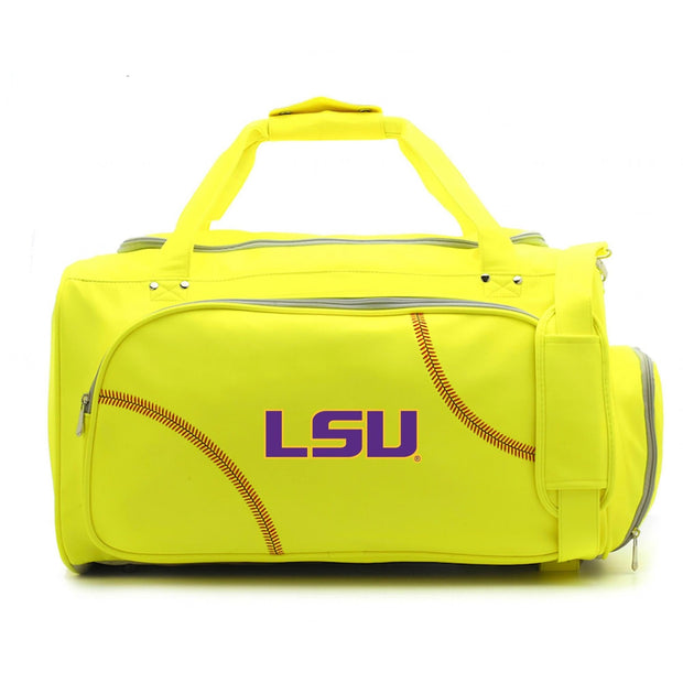 LSU Tigers Softball Duffel Bag