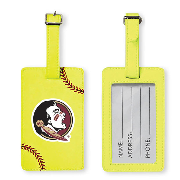 Florida State Seminoles Softball Luggage Tag