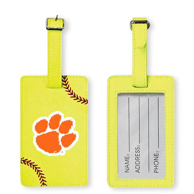 Clemson Tigers Softball Luggage Tag