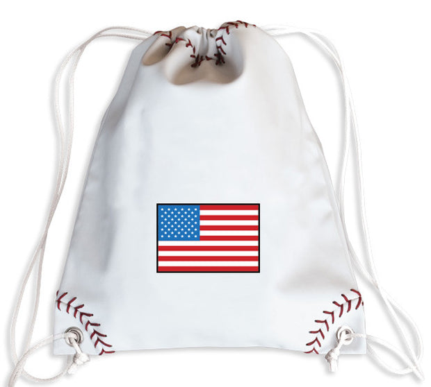 USA Baseball Drawstring Bag