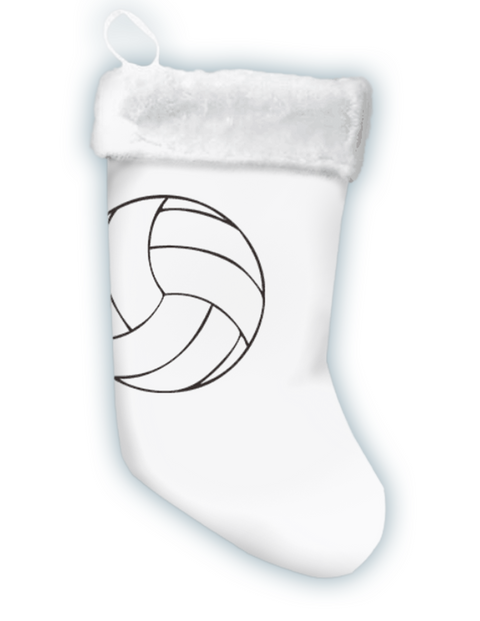 Sports Christmas Stocking made from volleyball material